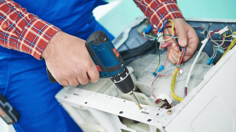 Alaşehir Fondital Fondital çamaşır makinesi kart tamiri – Su almama arızası orijinal parça ile giderildi. - Teknik servis örneği